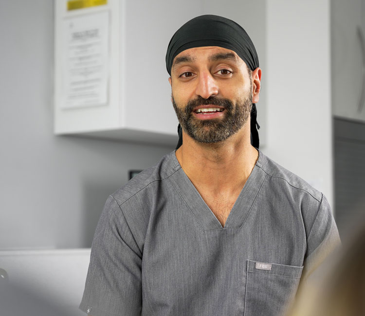 dentist smiling