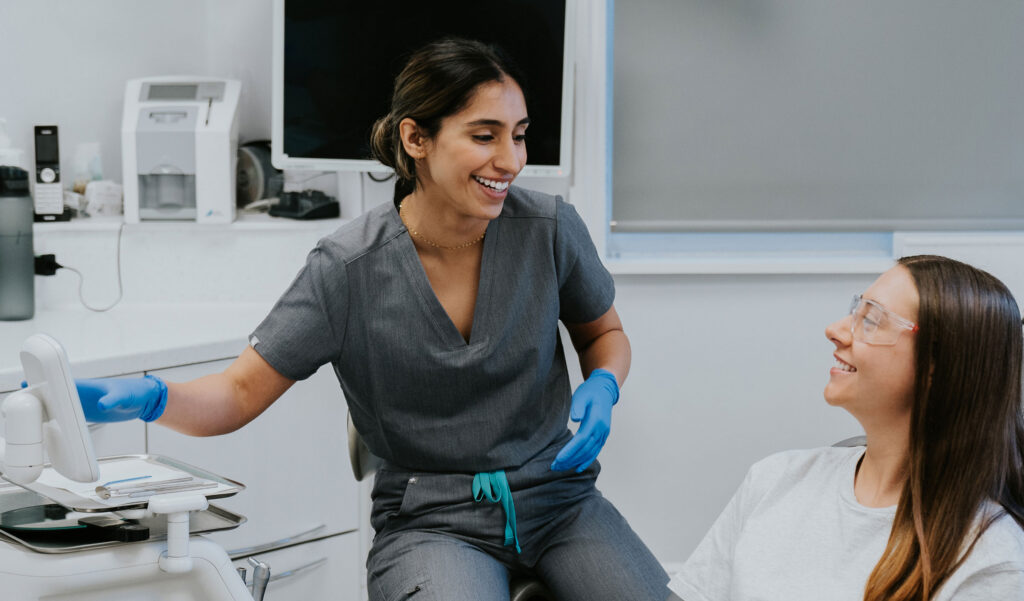 dentist and patient