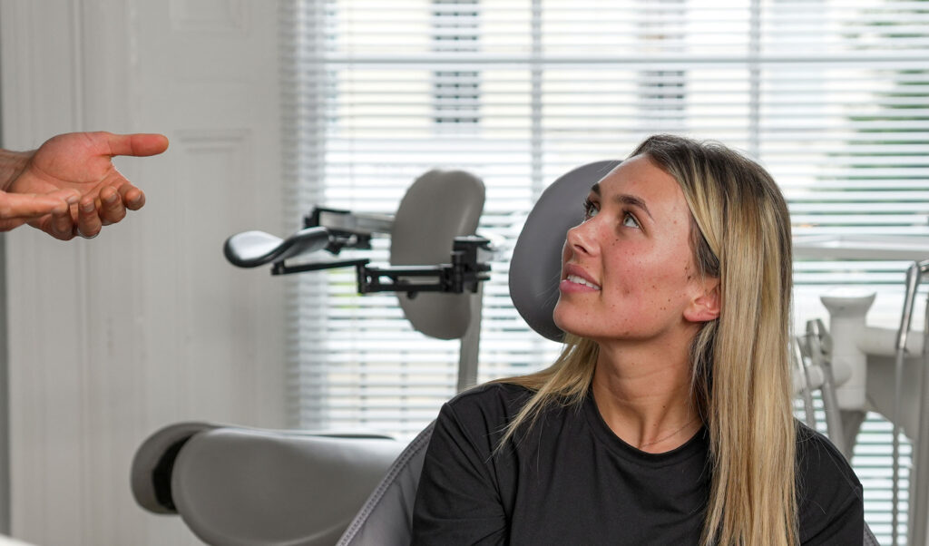 dental patient in chair